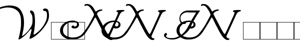 Wrenn Initials font preview